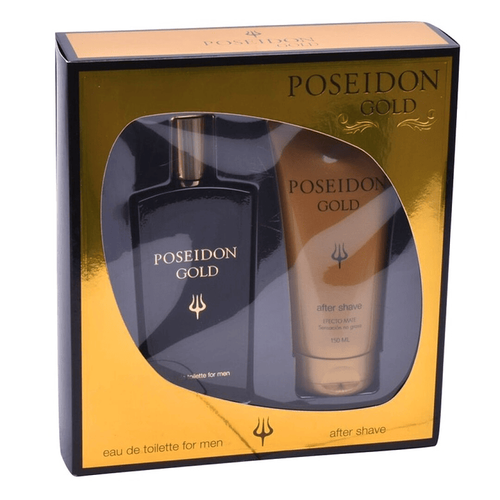 POSEIDON GOLD EDT+AFTER SHAVE 150ML 1