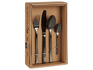 TALHERES 8 PÇS PRETO 75218