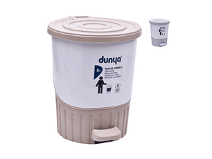 BALDE LIXO C/PEDAL+CESTO 8 LTS INT. 1069