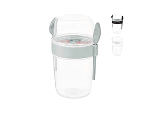 RECIPIENTE PLASTICO 1.1LT C/TALHERES 