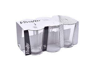 CONJ 6 COPOS 200ML LISOS