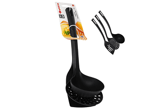 CONJ. 3 UTENSILIOS COZINHA QUTTIN PRETO