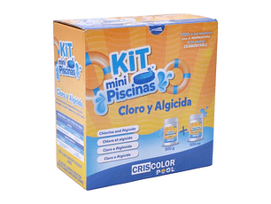 KIT MINI PISCINAS CLORO500G+ALGICIDA 500