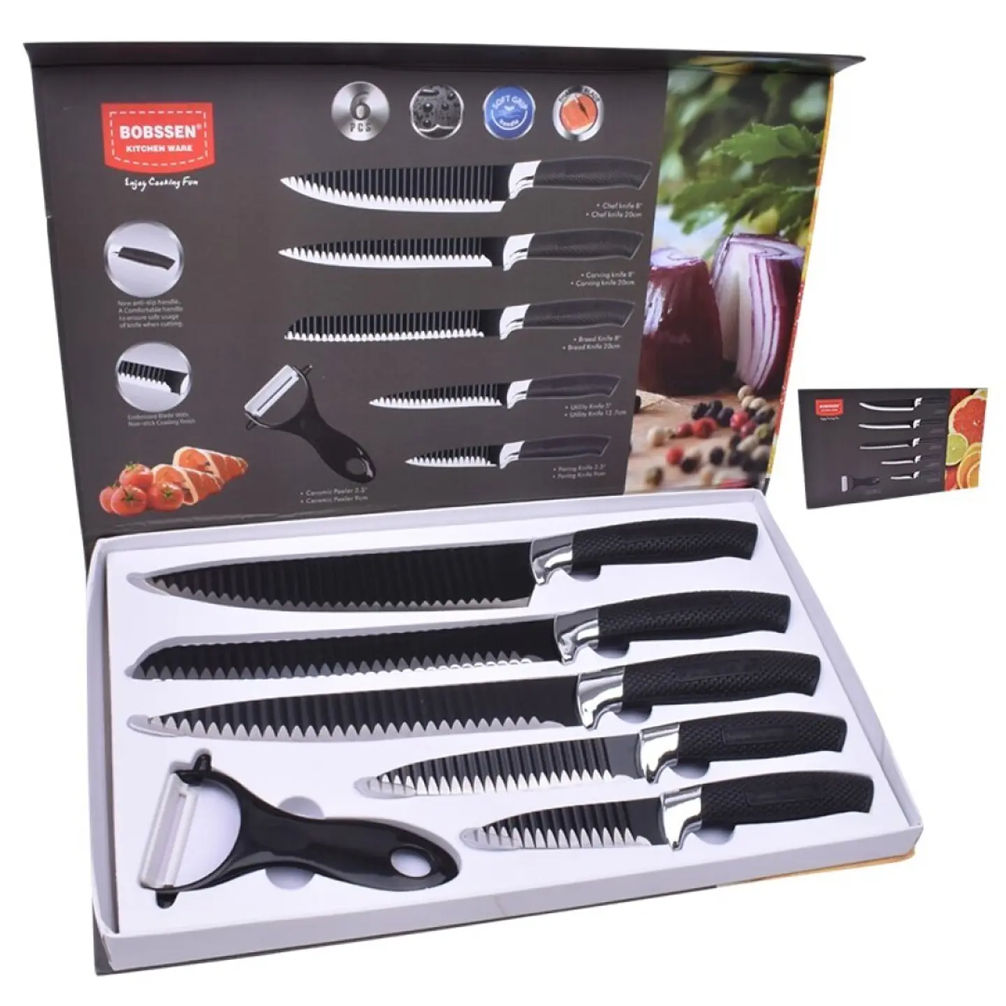 SET 5 FACAS+DESCASCADOR 2830-044 1