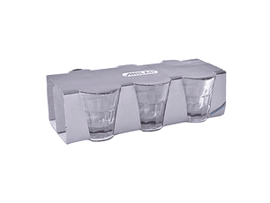 CONJ.6 COPOS DE VIDRO 4CL ANILAR