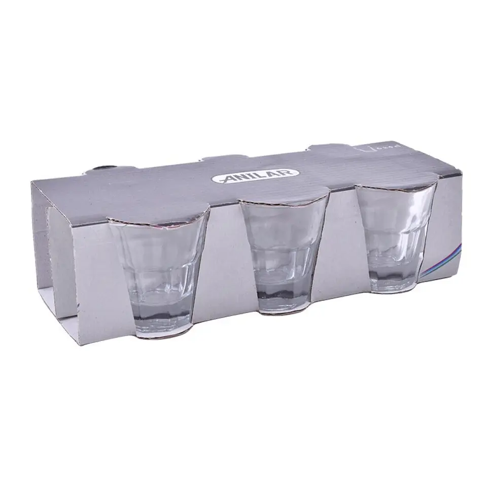 CONJ.6 COPOS DE VIDRO 4CL ANILAR 1