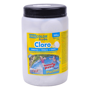 CLORO PASTILHAS EFERVESCENTES 500G (ESPECIAL MINI PISCINAS)