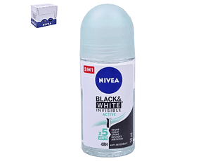 NIVEA DEO ROLL B&W INVIS ACTIVE 50ML