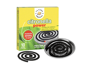 Espiral de Citronela com suporte metalico Emb. 10 unidades