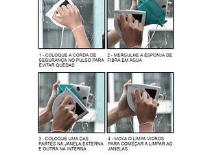 LIMPA VIDROS MAGNETICO DUPLO 