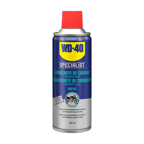 Spray WD-40 SPECIALIST Motorbike Lubrificante de Correntes Seco 400ML