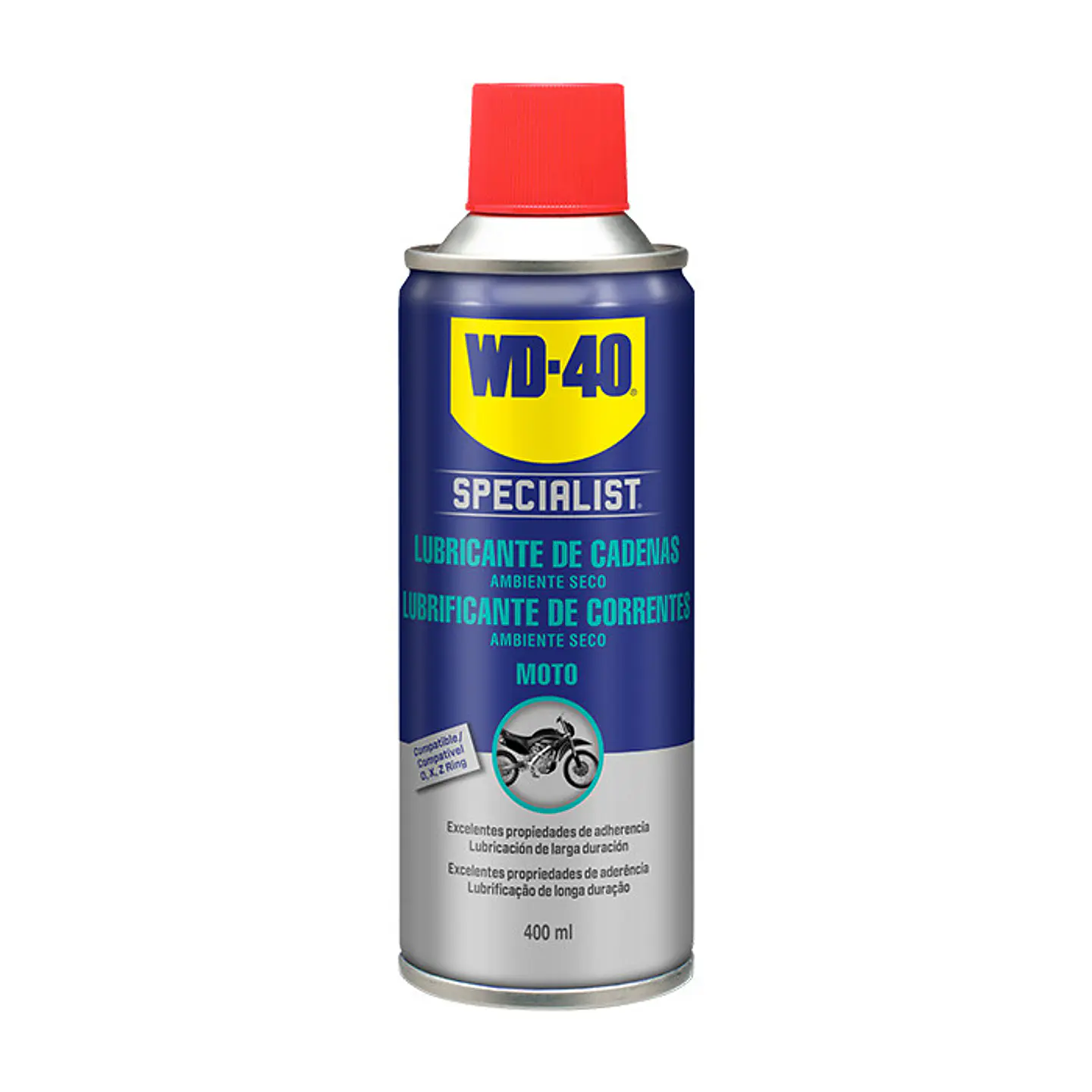 Spray WD-40 SPECIALIST Motorbike Lubrificante de Correntes Seco 400ML 1