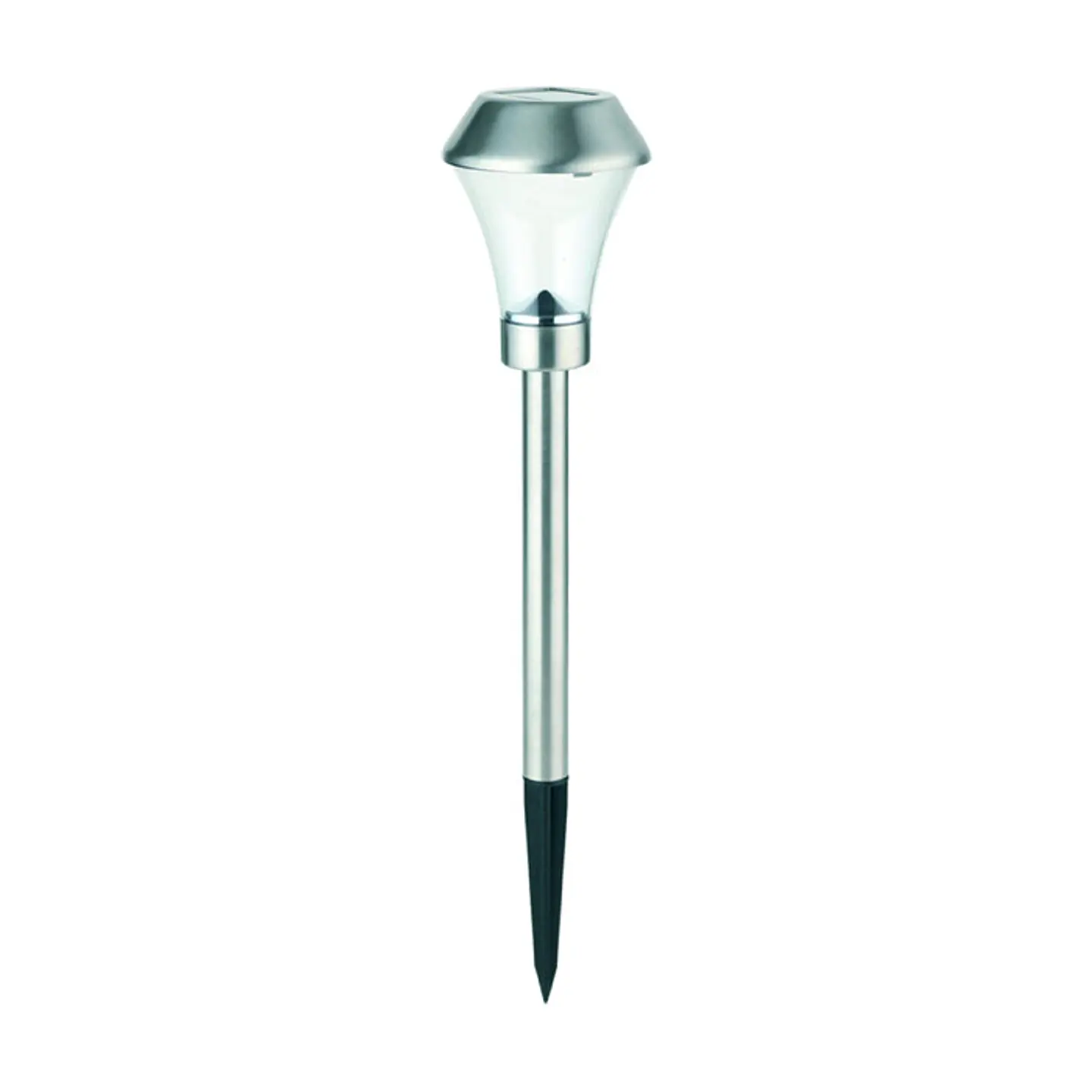 Candeeiro de Jardim Entac LED Solar Inox 40CM Cinza 1