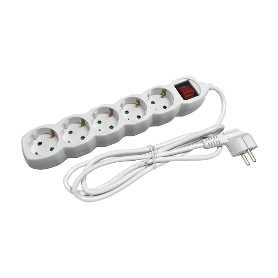 Extensão Entac 5 Tomadas 1,5MT 3x1,5MM com Interruptor 1