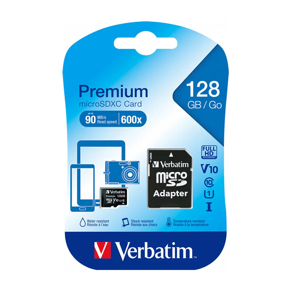 Cartão Verbatim MicroSDXC 128GB 1