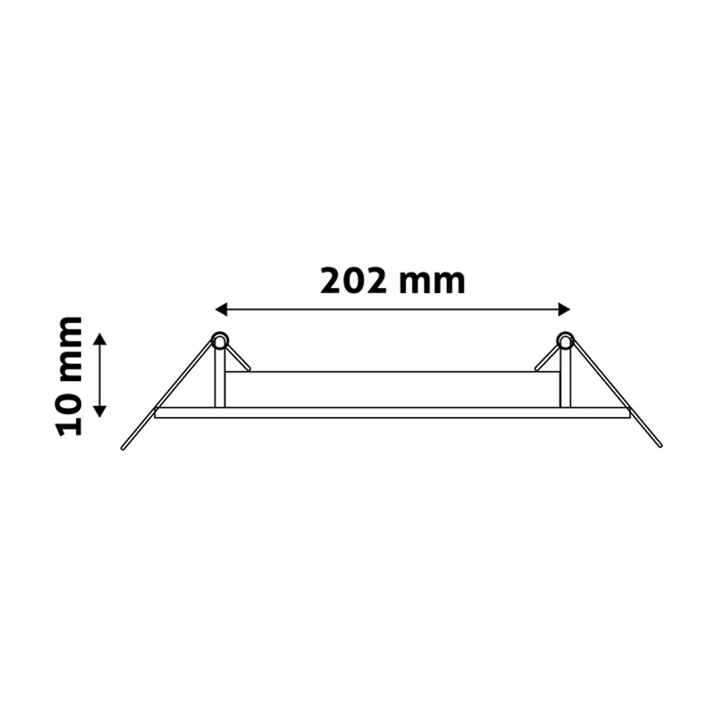 Painel Avide LED Redondo de Embutir Branco 18W 4000K 3