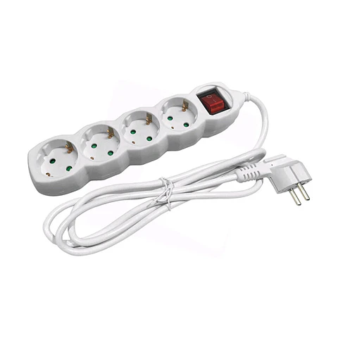 Extensão Entac 4 Tomadas 3MT 3x1,5MM com Interruptor