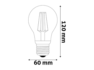 Lâmpada Avide LED Filamento CLA E27 4,5W SMART