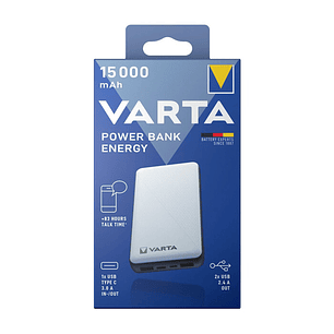 Powerbank Varta 15000MAH Cinza - COPIE