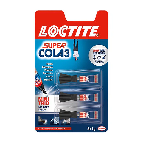 Super Cola 3 Loctite Mini Trio 3x1GR