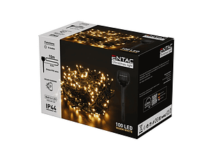 Luzes de Natal ENTAC Exterior 100LED Solar 10M