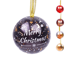 NATAL BOLA METAL 6.5CM 