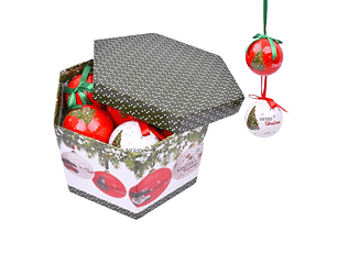 BOLAS NATAL 14 UNIDADES COM 7.5CM