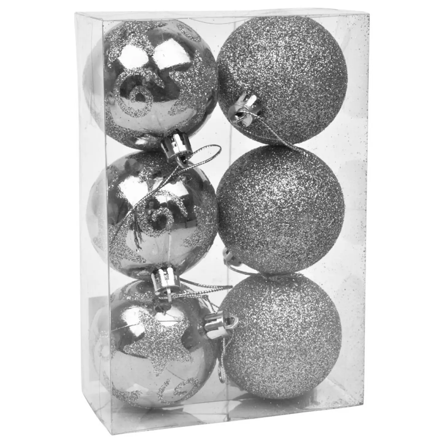BOLAS NATAL 6 UNIDADES C/6CM 2