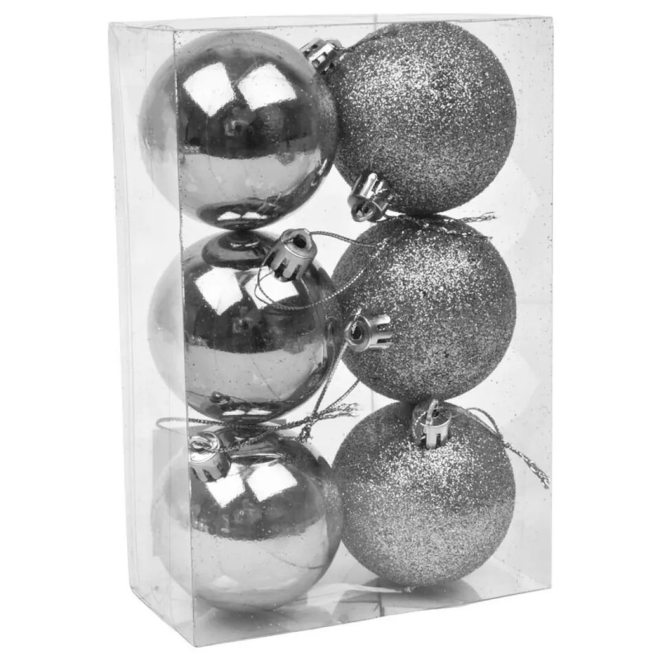 BOLAS NATAL 6 UNIDADES C/6CM 4