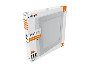 Painel Avide LED Quadrado Saliente Branco 18W 4000K