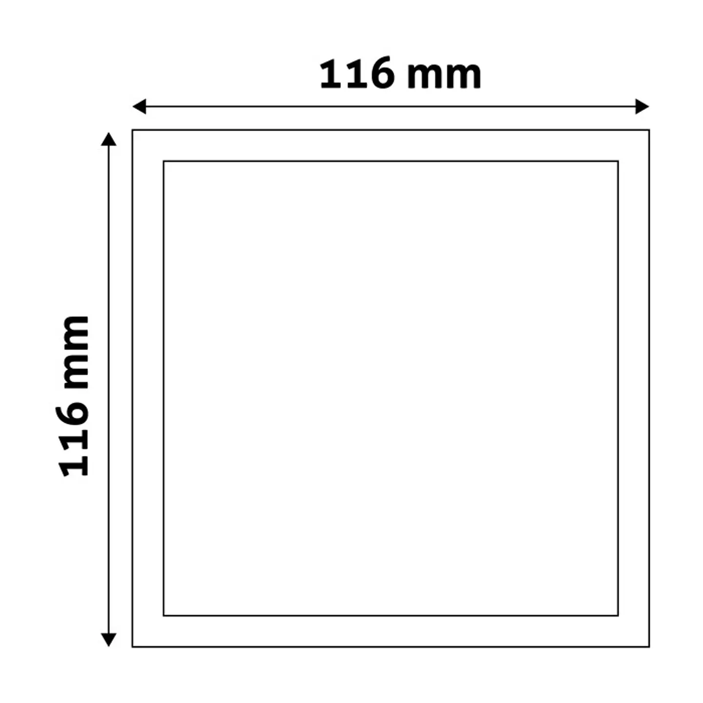 Painel Avide LED Quadrado de Embutir Branco 6W 4000K 3