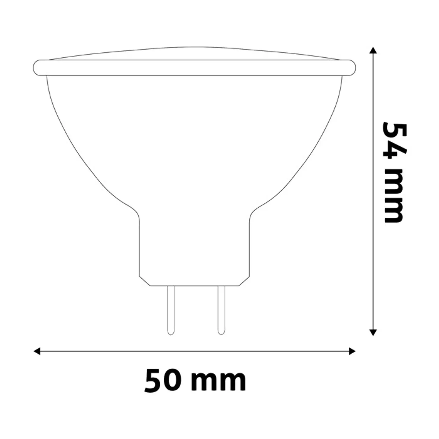 Lâmpada Avide LED GU5.3 6W 3000K 3