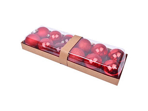 BOLAS NATAL 12UN 8CM