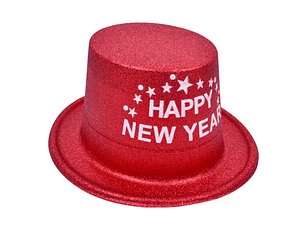 CHAPEU HAPPY NEW YEAR VERMELHO