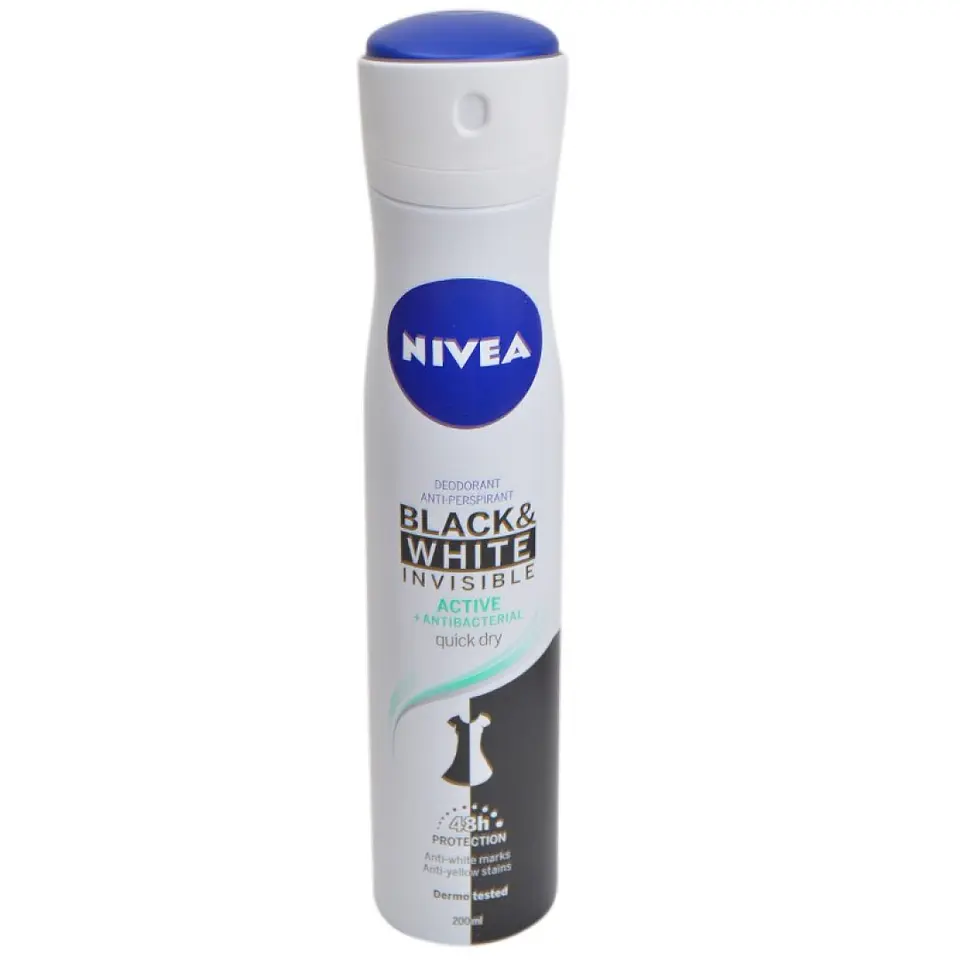 NIVEA DEO SPRAY B&W INVISIBLE 200ML 1