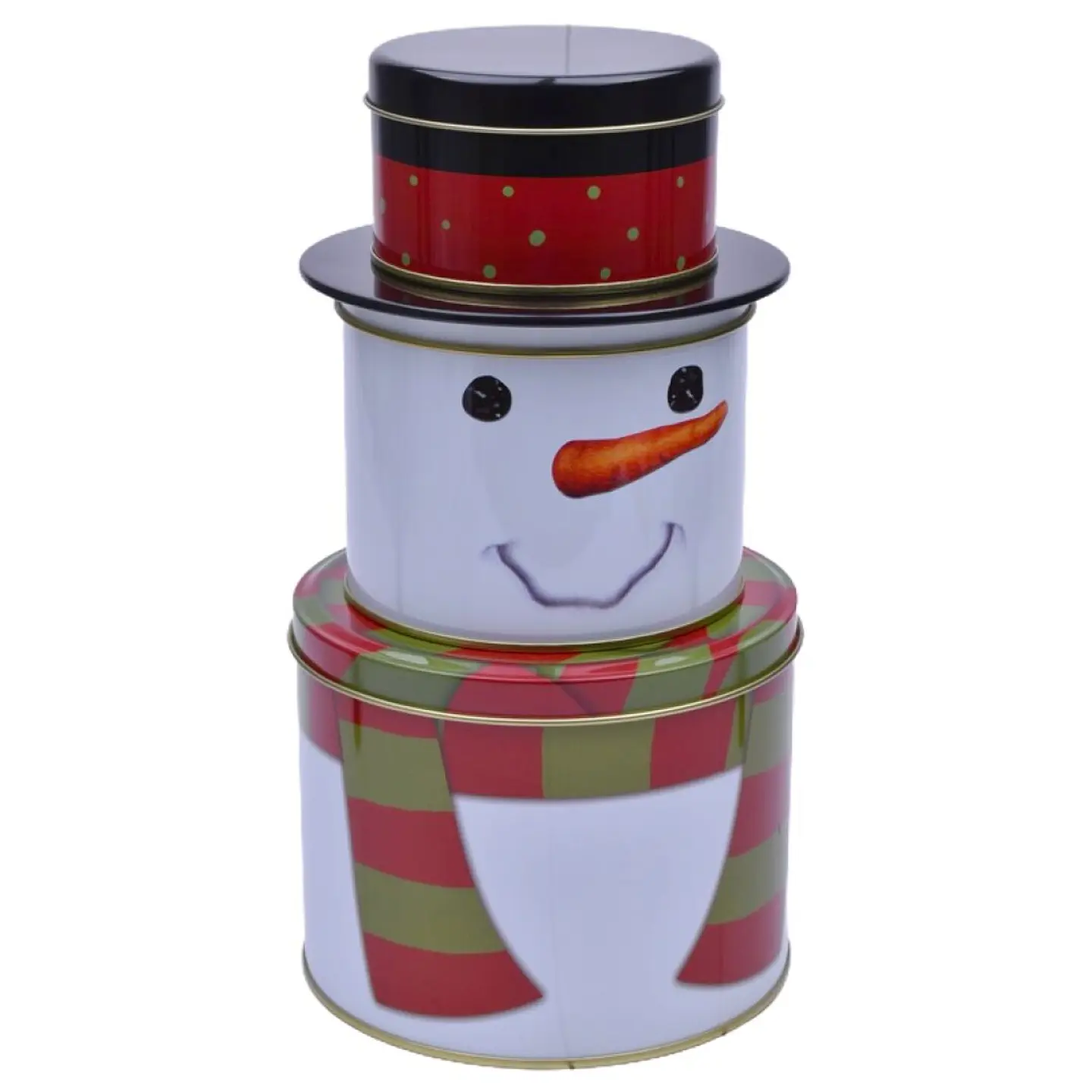 FRASCO METAL BONECO NEVE 25CM 1