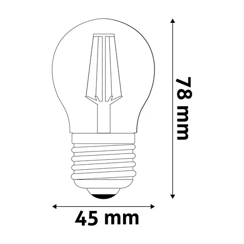 Lâmpada Avide LED Filamento CLP E27 6,5W 2700K