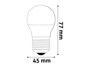 Lâmpada Avide LED CLP E27 4,5W 3000K