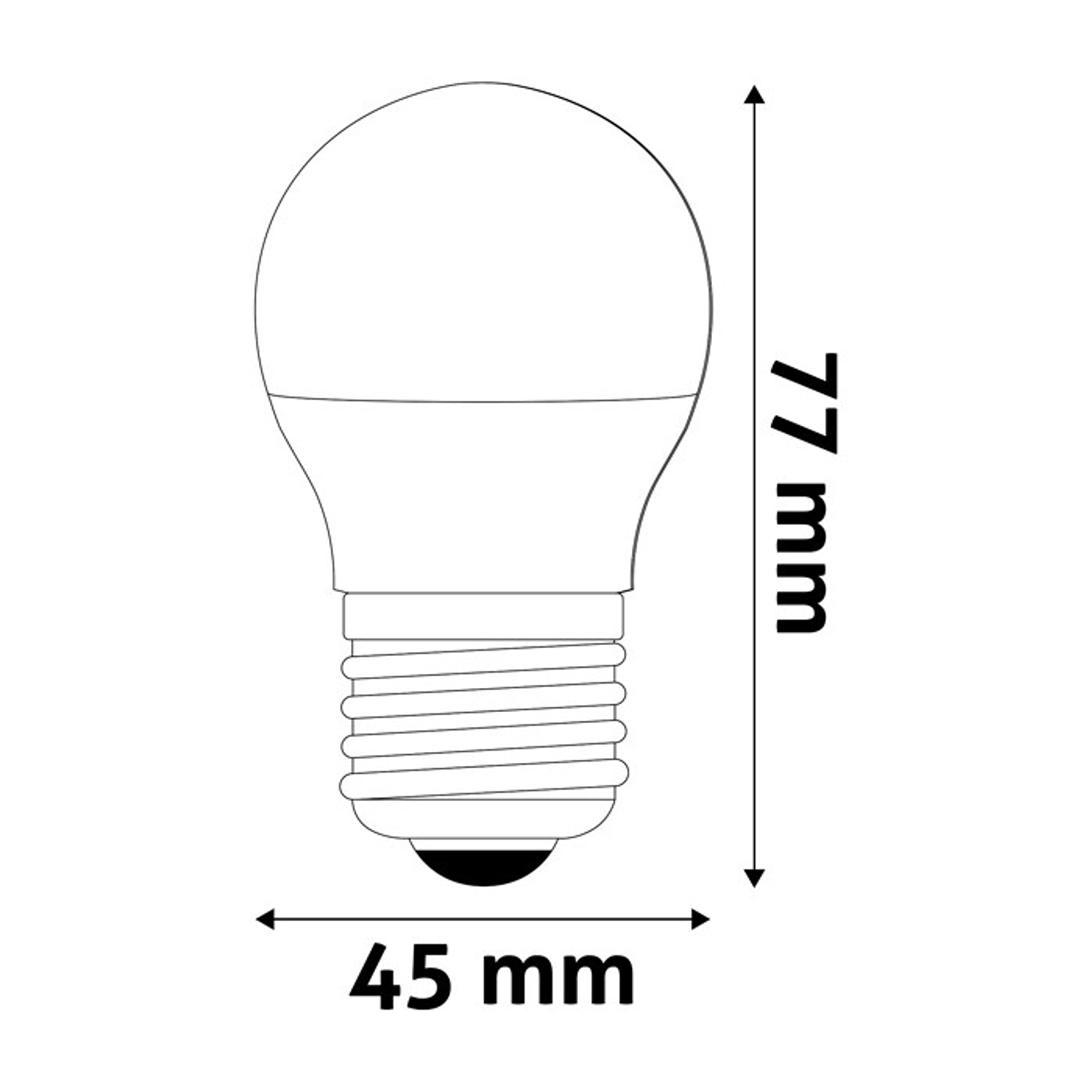 Lâmpada Avide LED CLP E27 4,5W 3000K 2