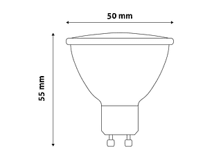 Lâmpada Entac LED GU10 6,5W 6400K