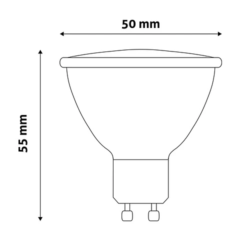 Lâmpada Entac LED GU10 6,5W 6400K