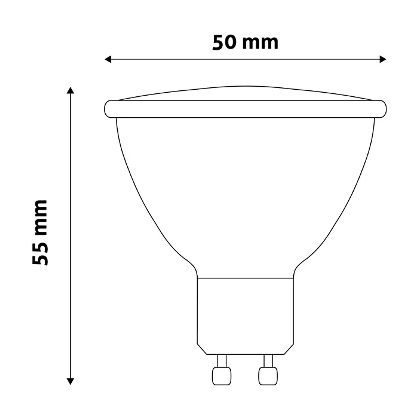 Lâmpada Entac LED GU10 6,5W 6400K 2