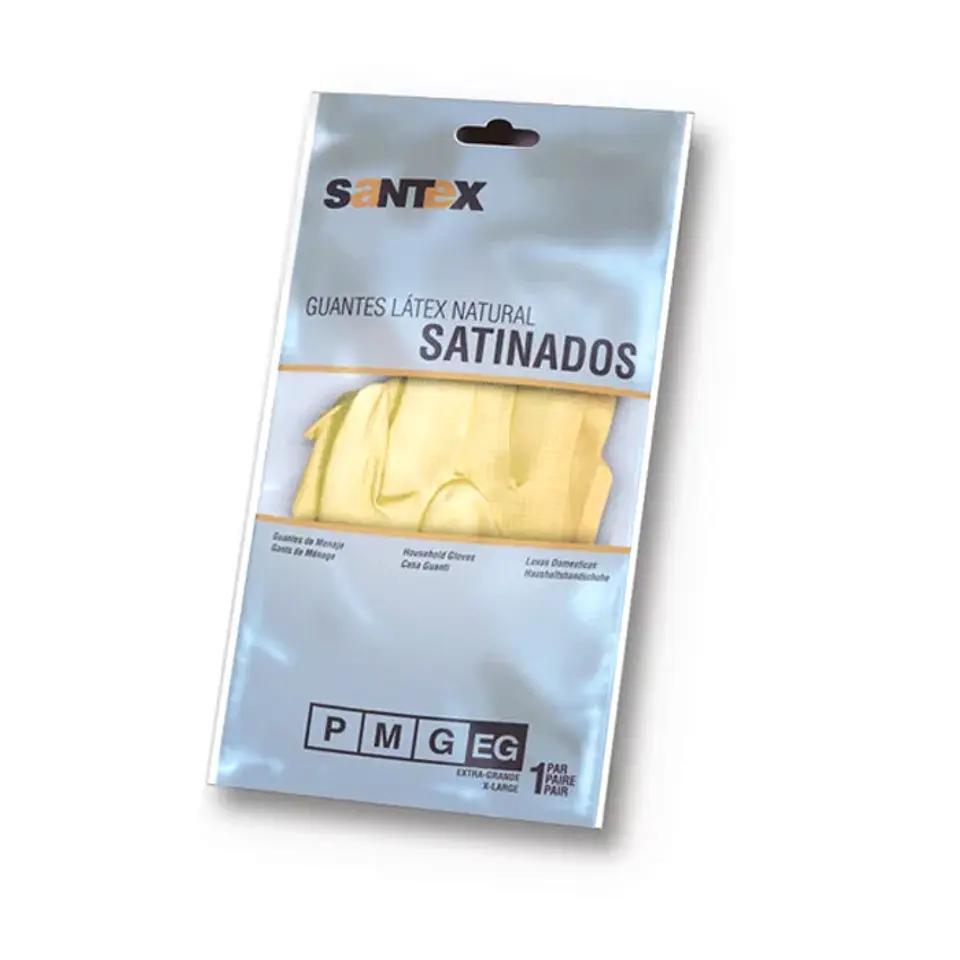 Luva Santex Satinada Branca M 1
