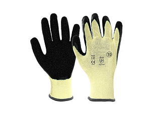 Luva Algodão Latex Amarela