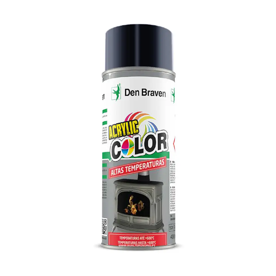 Spray Den Braven Alta Temperatura Antracite 400ML 1