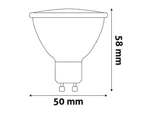 Lâmpada Avide LED GU10 4W 6400K