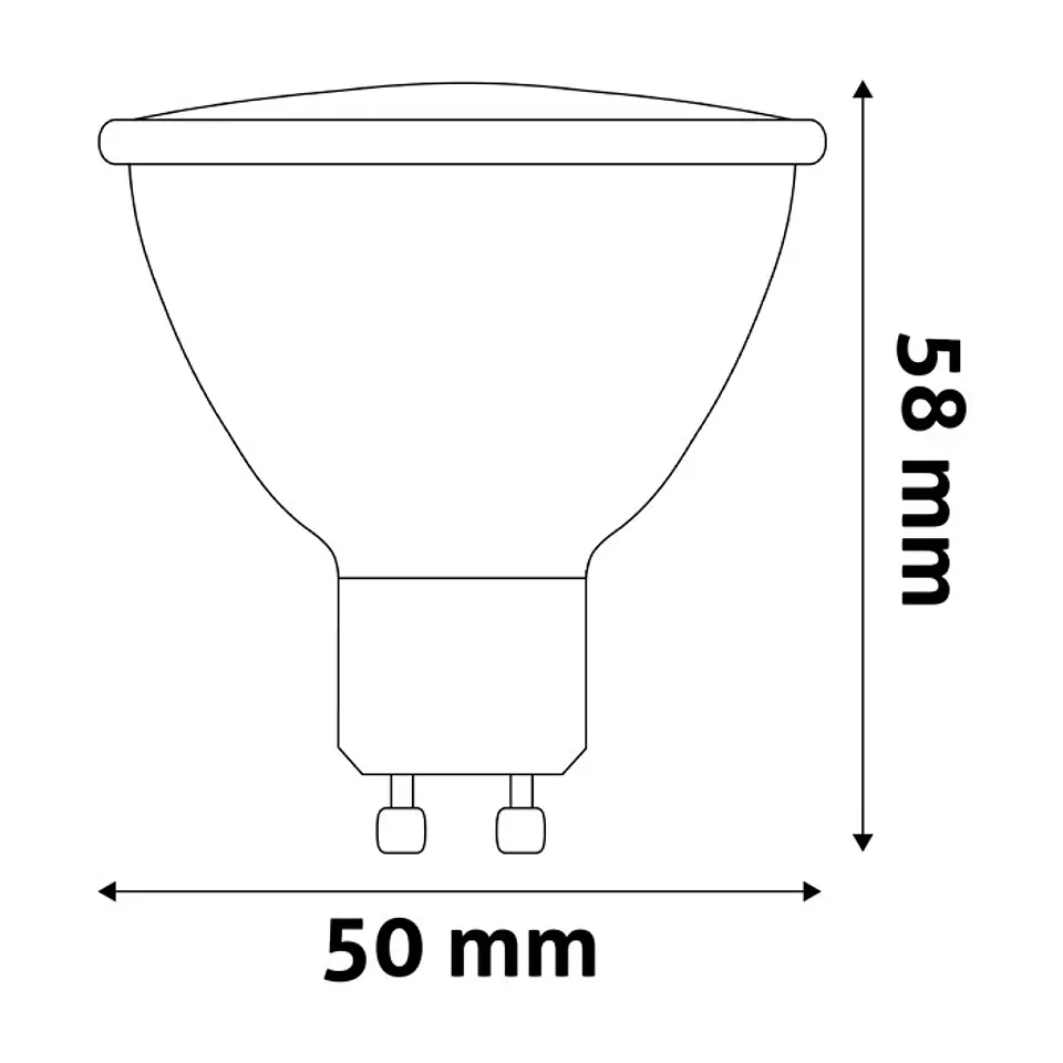Lâmpada Avide LED GU10 4W 6400K 2