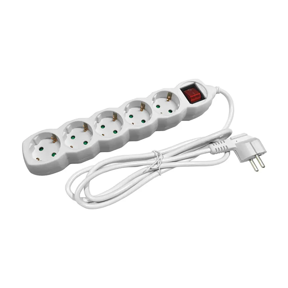 Extensão Entac 5 Tomadas 5MT 3x1,5MM com Interruptor 1