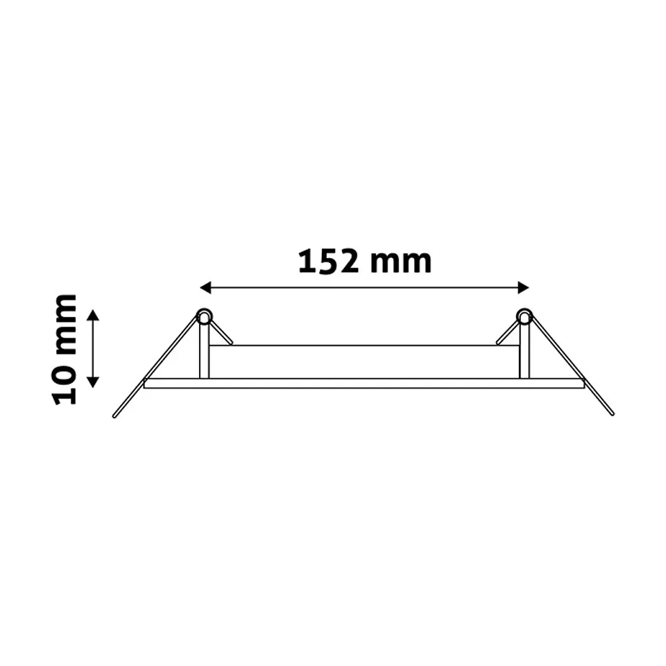 Painel Avide LED Redondo de Embutir Branco 12W 4000K 3