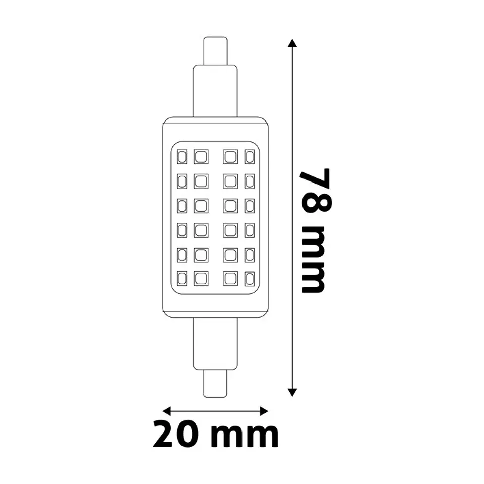 Lâmpada Avide LED R7S 4,5W 6400K 78MM 2